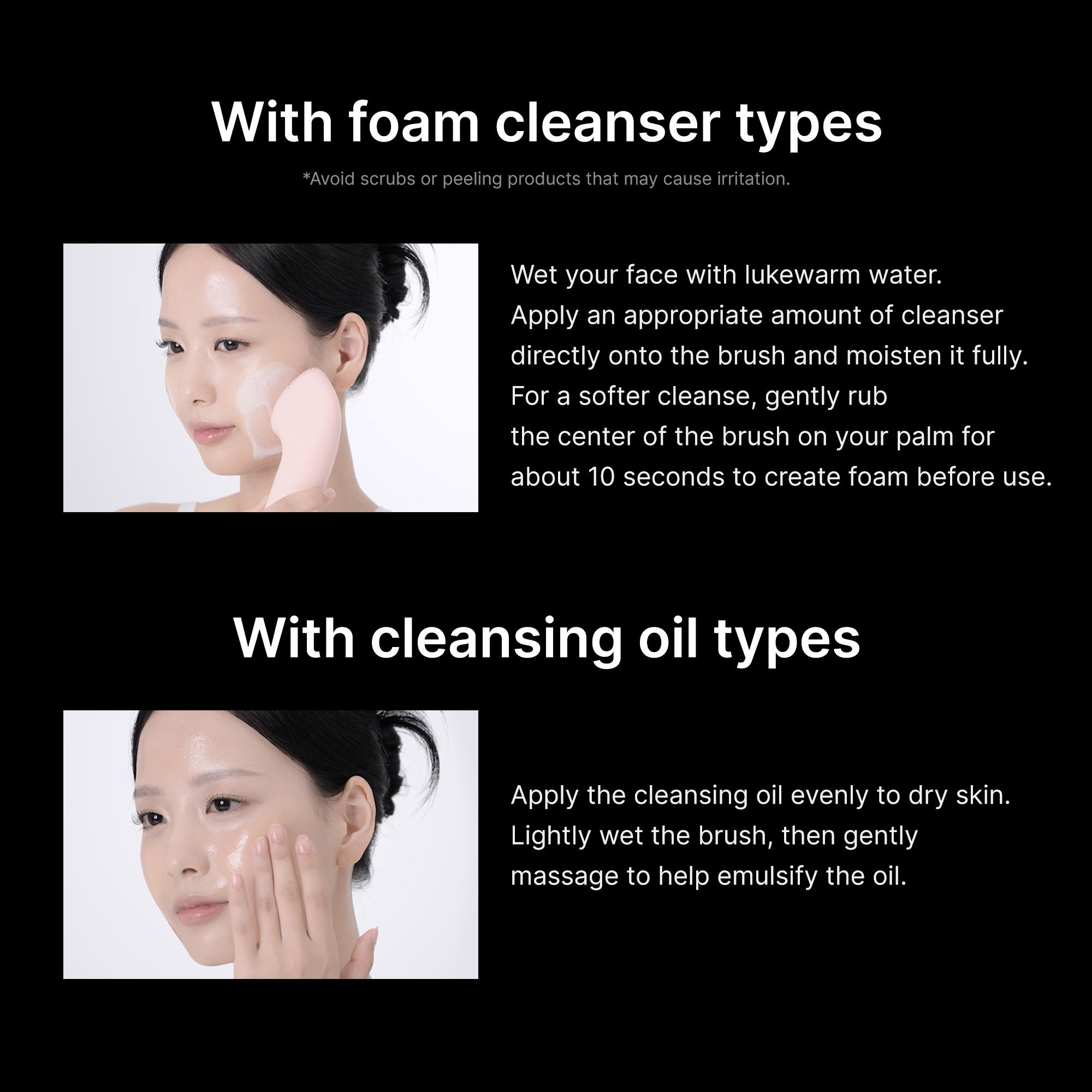 [NEW] [medicube] Booster Facial Cleansing Device - Pink / Beige ㅣMini Booster Pro Plus + Booster Facial Cleansing Device HeadㅣK-beauty Facial Device for deep gentle cleansing, visible skin definition care & enhanced skincare absorption