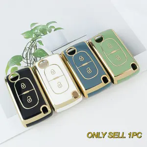 2 buttons key case cover car key holder Car Key Protector for Peugeot 207, 307, 407, 308, 408, 3008, 5008 models and for Citroen C2, C3, C4, C5, C6, C8 models Car key accessory