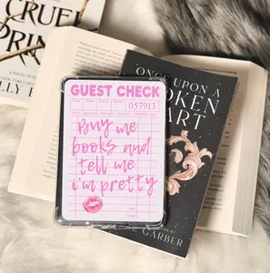 Buy Me Books and Tell Me I'm Pretty Guest Check Kindle Paperwhite Insert Device Smartphone Tablet Digital