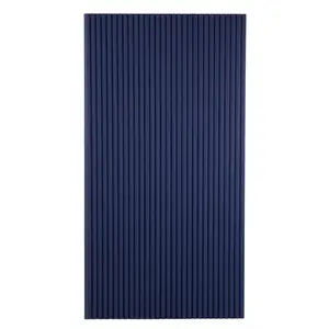 Navy Blue Flexible 3D Fluted Semi-Circle Shiplap Wood Wall Panel