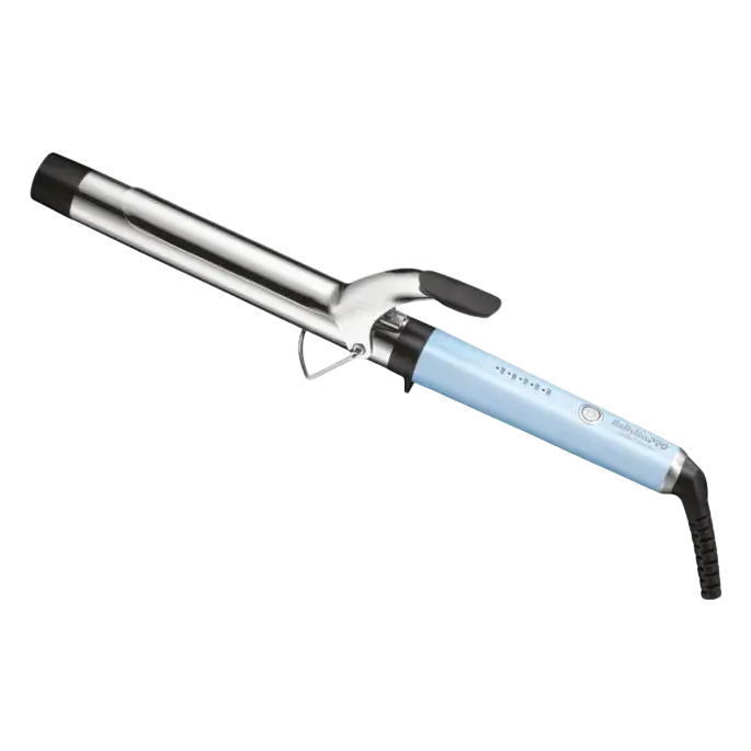 BaBylissPRO Nano Titanium Limited Edition 1¼" Extended-Barrel Hair Curling Iron - Iced Blue, Heated Curler