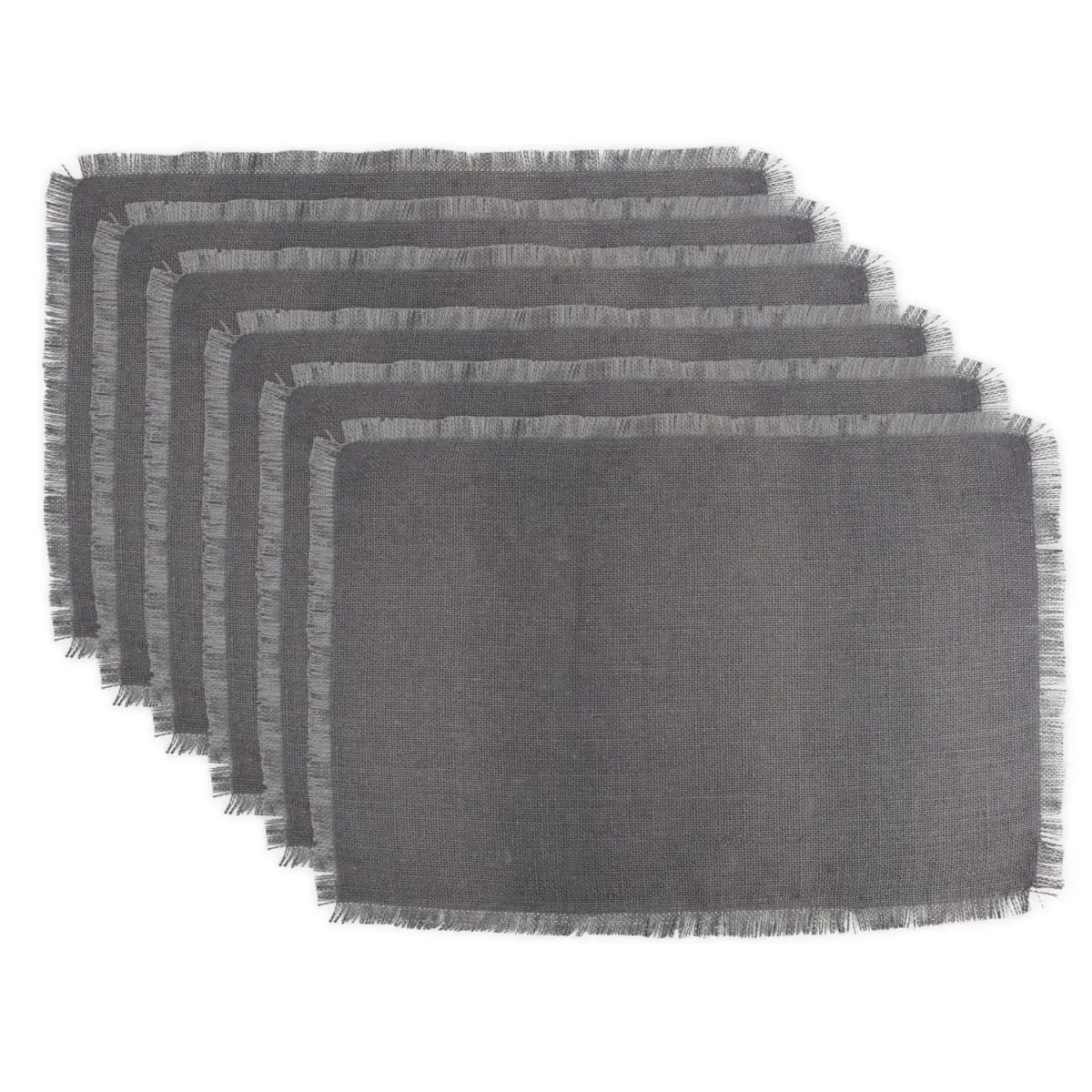 Gray Jute Placemat Set of 6
