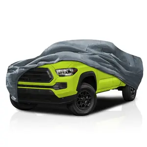 5 Layer Full Coverage Truck Semi Custom Car Cover for Toyota Tacoma 2017-2024 Access Xtra Cab Pickup 6.1 Feet Long Bed, All Weather Protection Breathable Dust Scratch, Dust, Snow Shield