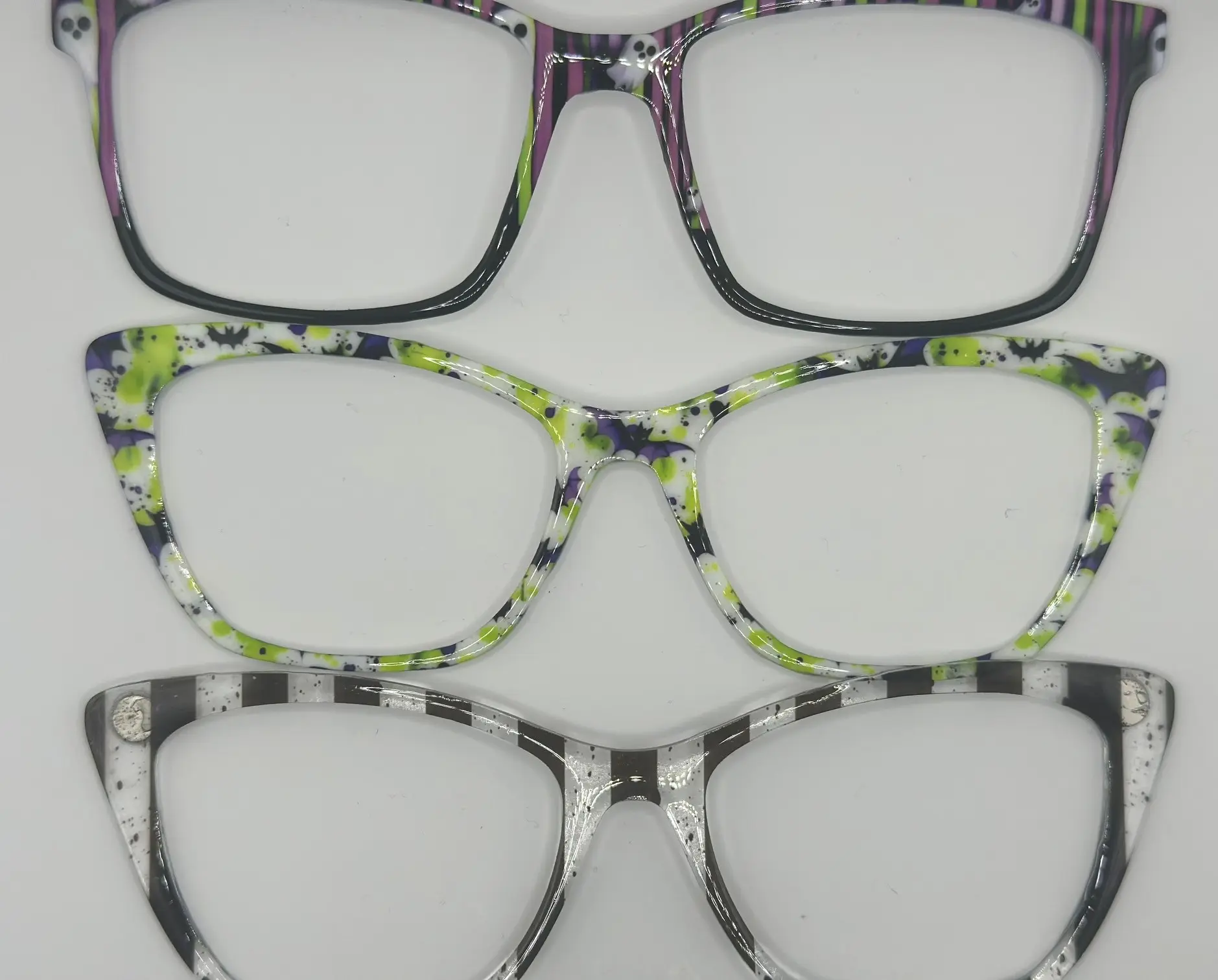 Halloween magnetic toppers for pair glasses, handmade and made to order