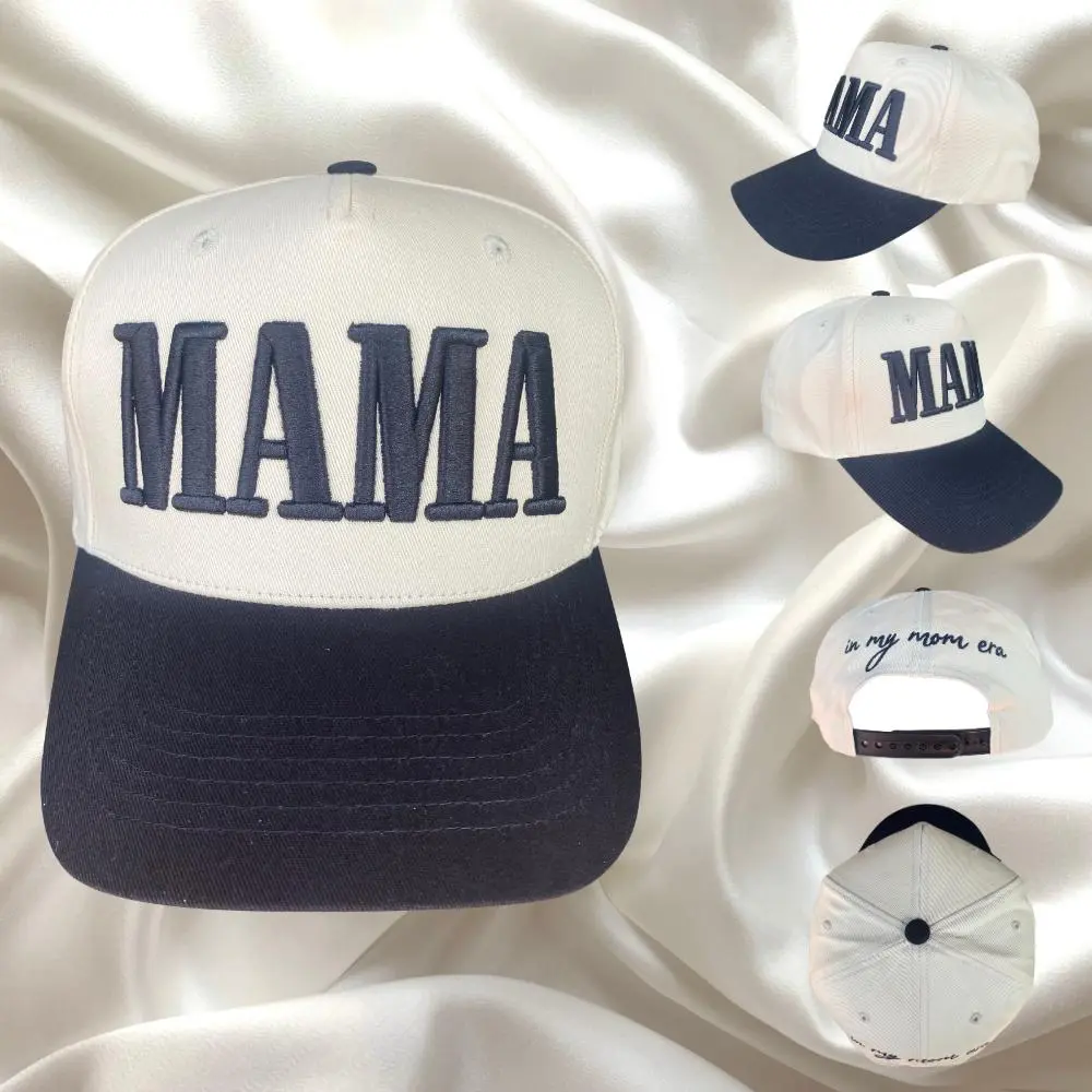 Mommin MAMA Trucker Hat for Women Embroidered Mom Baseball Cap Adjustable Canvas Vintage Hat for Casual Wear, Gift for mother Mommin MAMA Trucker Hat for Women Embroidered Mom Baseball Cap Adjustable Canvas Vintage Hat for Casual Wear, Gift for mother