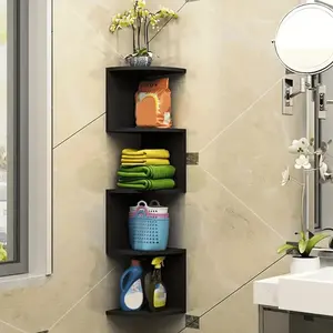 Creative Wall-Mounted Five-Tier Triangle Storage Rack, Multi-Use for Living Room Bedroom Kitchen Study, Small Apartment Essential!