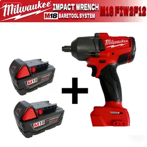 Milwaukee 2026 M18 FIW2F12 900NM Cordless Electric Wrench Large Torque Brushless Impact Wrench for Automotive & Truck Repair 18V Battery Power Tool Heavy DutyMilwaukee 2026 M18 900NM Cordless Electric Wrench Large T…