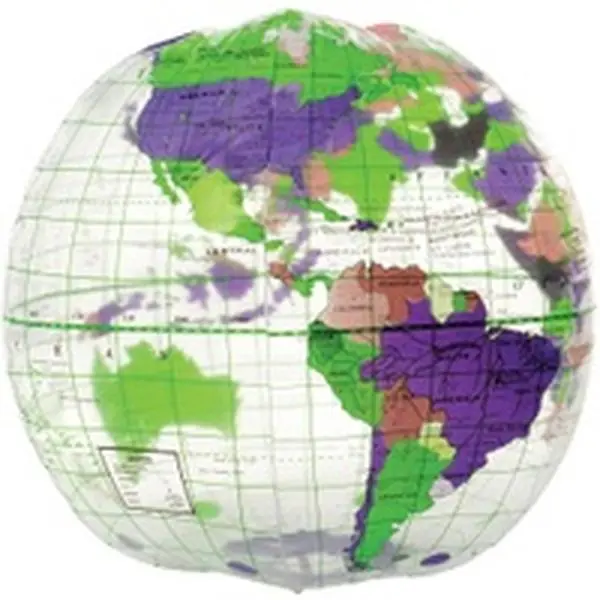 16 & 12 in. Clear Globe Inflate