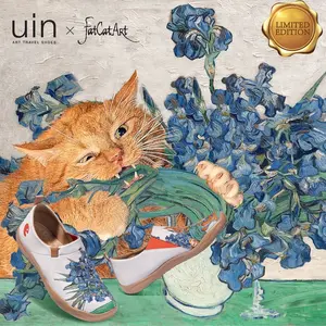 UIN x FatCatArt Toledo I Art Travel Shoes For Women-Love Irises' Smell