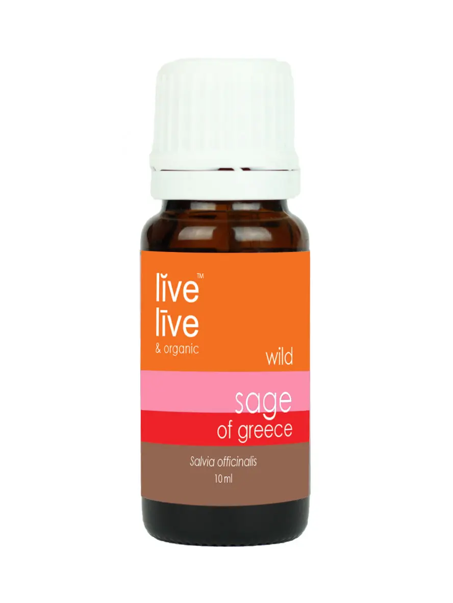 sage of greece, essential oil, 10ml, live organic