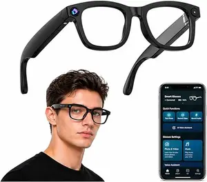 Smart Camera Glasses 8MP 4K Photos 1080P Video Recording Anti-Shake 12H Music Bluetooth Calls Real-time Translation GPT Object Recognition Photochromic Lenses for Women and Men