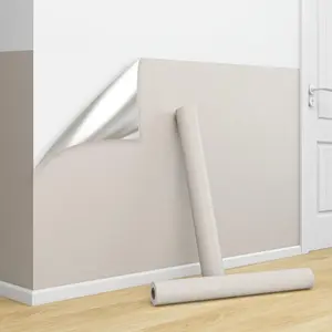 Solid Color Self-adhesive Wallpaper, 1 Count Waterproof & Oil-proof Wall Sticker, Wall Decor for Home Kitchen Living Room Bedroom