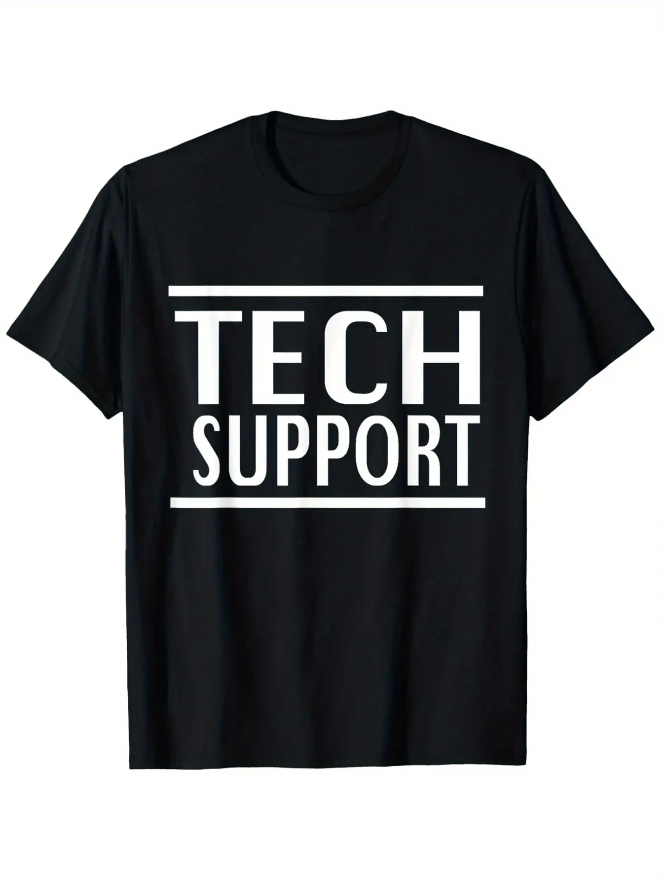 Men'S Funny TECH SUPPORT Graphic T-Shirt - Tech Le
