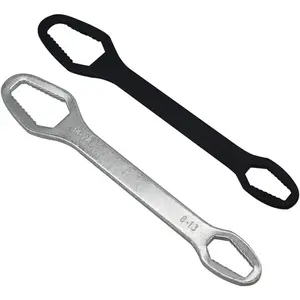 2pcs 8-24mm Universal Double-ended Torx Wrench Sets, Self-tightening Adjustable Wrench Tools