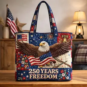 New US 250th Anniversary Edition — Quilted Shoulder Tote Bag