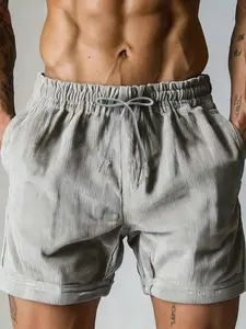 Men's summer trendy corduroy vintage street style versatile casual shorts