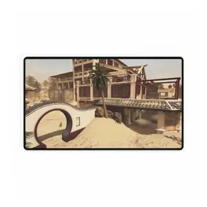 Call of Duty themed desk mat map "MIRAGE" Stylish Desk Mats for Gamers and Home Offices – Desert Oasis Design