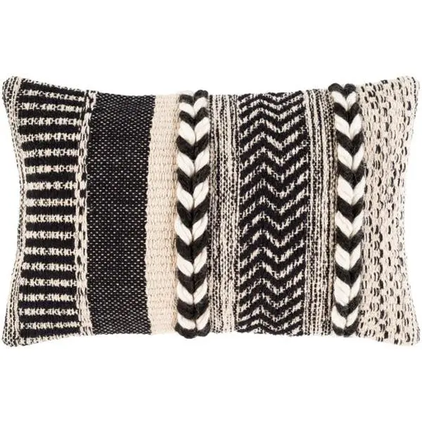 Cascada Lumbar Pillow, Beige, Ivory, Black