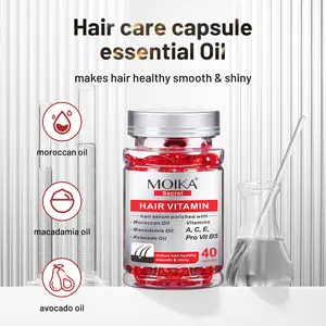 Hair Treatment Serum - No Rinse with Argan Macadamia Avocado Oils - Vitamins A C E Pro B5 - Conditioner for Women & Men