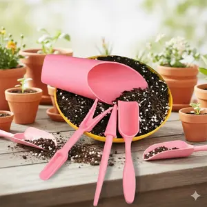 Miniature Gardening Tools Set, Tiny Transplant Trowel & Soil Scoop for Succulents, Indoor Mini Garden Plant Care, Potting Soil Digging Tools for Micro Gardens, Mini Shovel for Plant Repotting