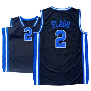 Men's Flagg #2 Jersey Duke Blue White Dark Blue Black Basketball Clothing Classic Style boyfriend gifts