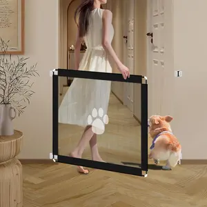 Foldable Pet Screen, Pet Screen for Doorways, No Drilling Pet Gate, Easy To Fold Pet Barrier, Pet Supplies for Home Use, Dog & Cat Furniture