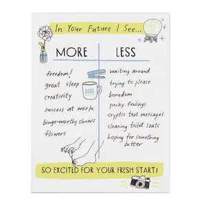 Julia Rothman Fresh Start More/Less Greeting Cards