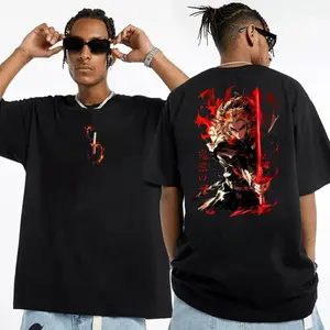 Demon Slayer Character Shirt, Rengoku Kyojuro Tee, Dm Anime Lover, Gift For Manga Fan, Unisex Short Sleeve Tee
