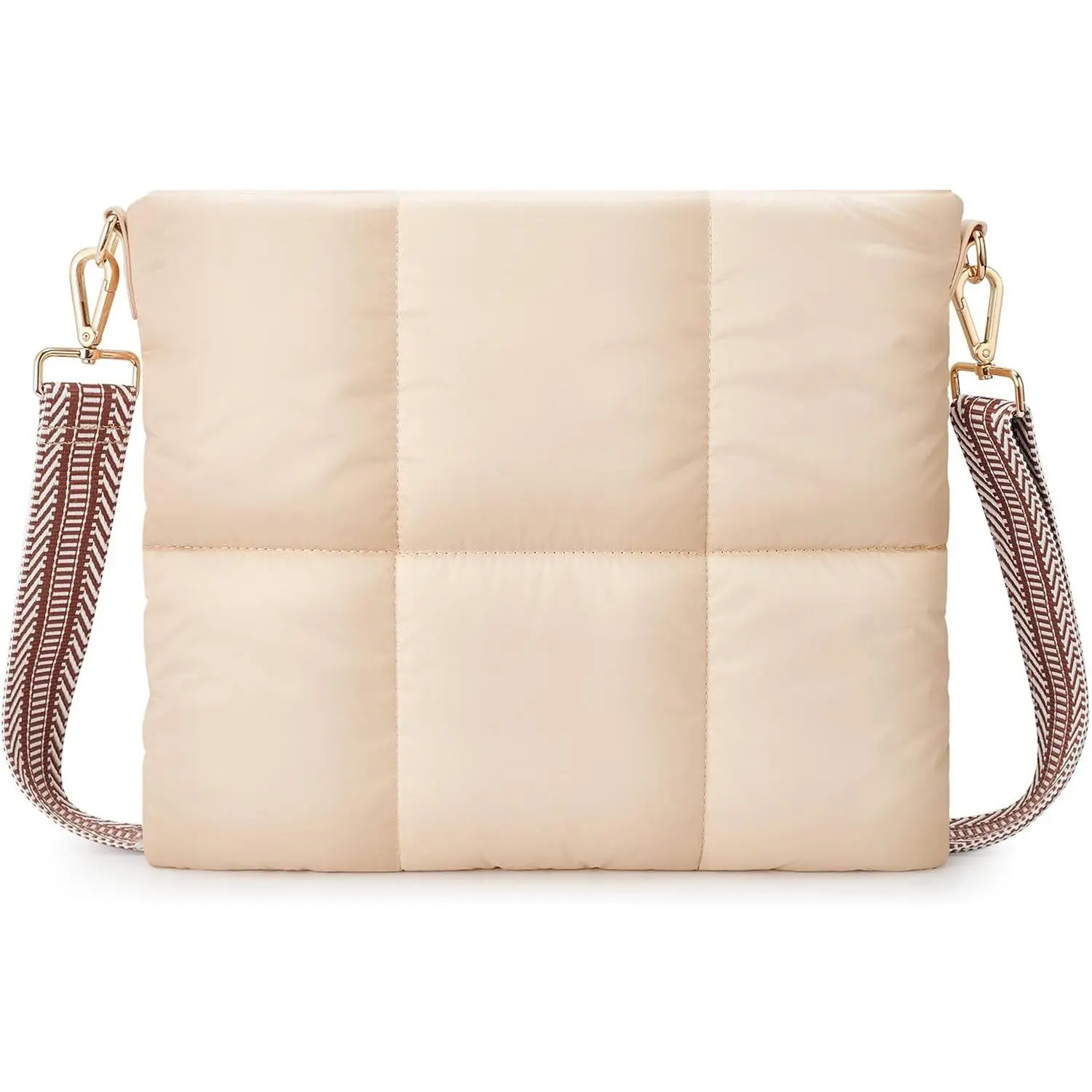 Puffy Tablet Sleeve Bag for iPad Pro/12.9 inch,Quilted Puffer Puff Pillow Case with Shoulder Strap