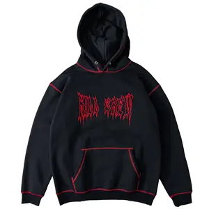 Kill Crew Heavyweight Lux Outseam Hoodie Cotton Fleece Garment Oversized Sweatshirts Pullover Tops