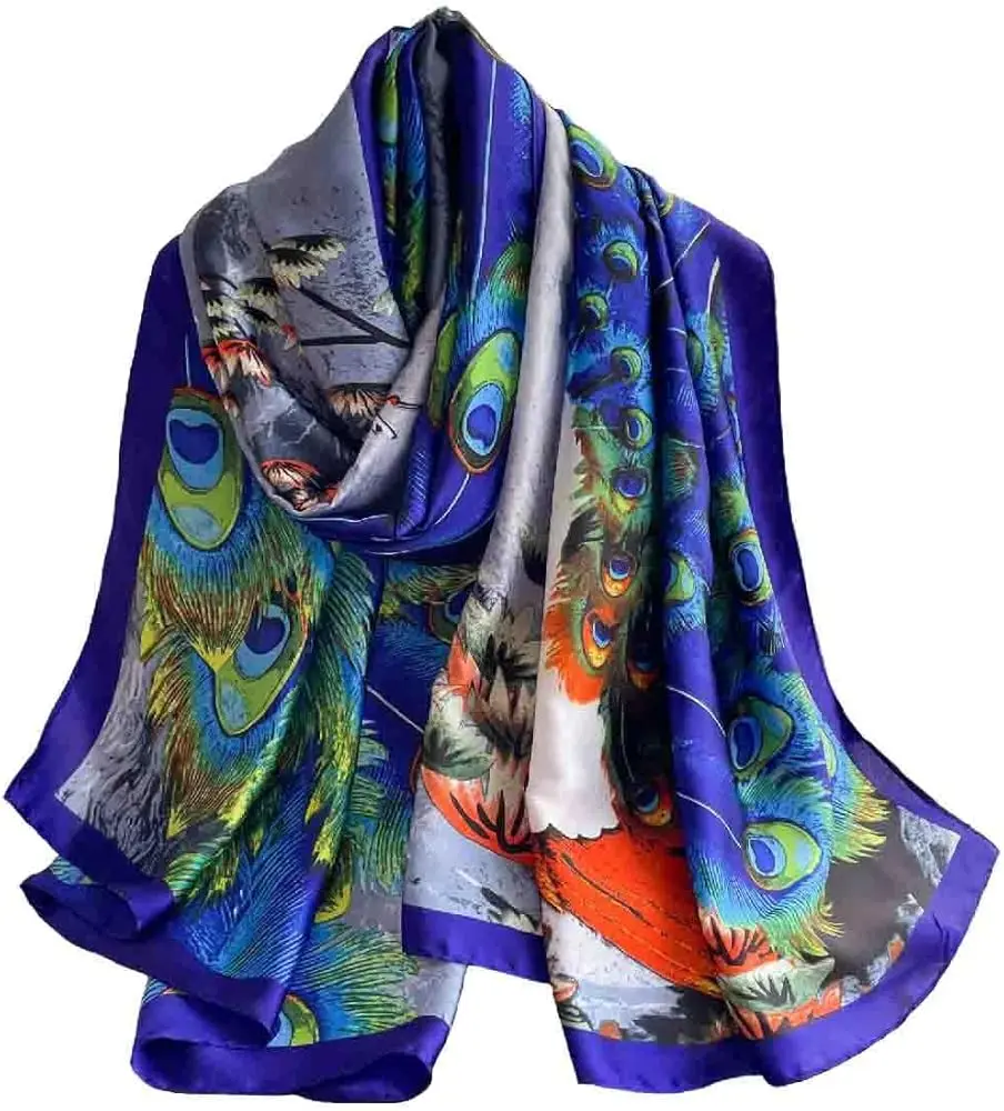 Elegant Tie-Dyed Pleated Hijab Scarf for Women, All season wear scarf