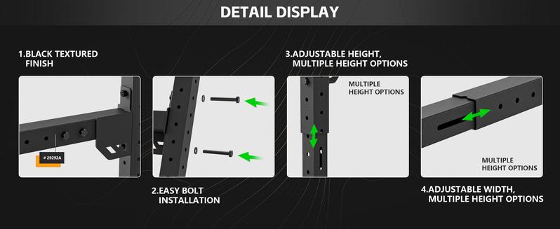 EYOUHZ Adjustable Truck Ladder Racks Compatible with Tacoma/Silverado/Ford F-Series/Ram/Tundra/JT/Sierra/Titan/Frontier/Colorado/Canyon/Ranger/Maverick Universal 1000lbs Capacity Bed Rack Cargo Rack