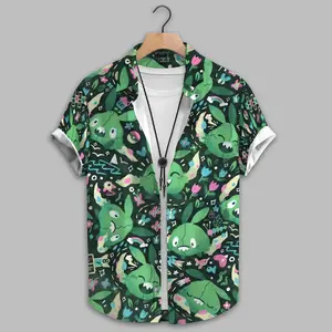 Trubbish Hawaiian Shirt, Cute Trash Monster Hawaiian Shirt, Gift for Anime Fans, Funny Anime Tropical Shirt, Summer Vacation Gift