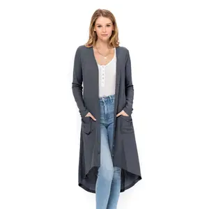 Long Sleeve Button Down waffle Cardigans with Pockets cute sweaters oversized sweater solid color casual cardigan