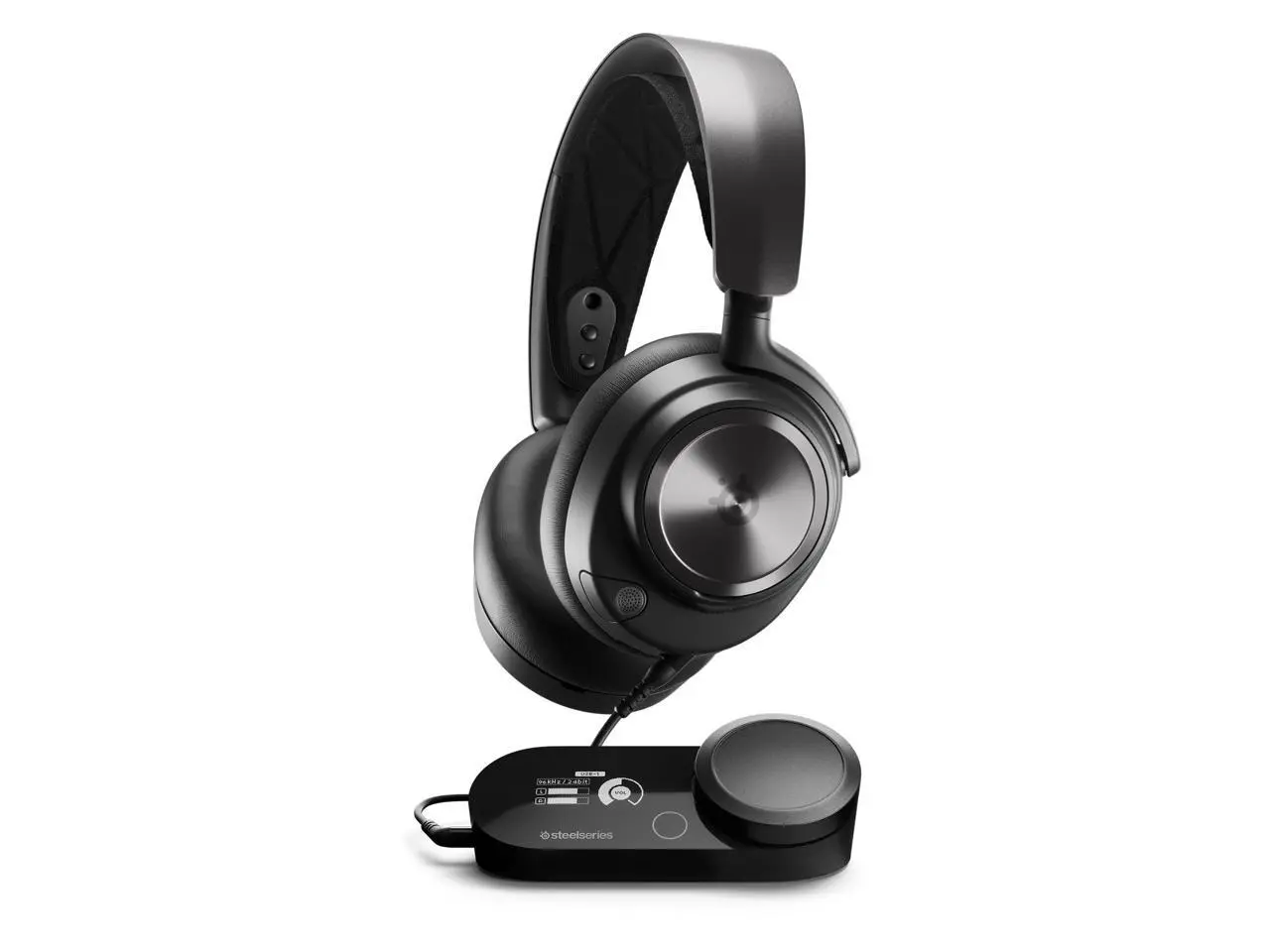 SteelSeries Arctis Nova ProMulti-System Gaming Headset - Premium Hi-Fi Drivers - Hi-Res Audio - 360° Spatial Audio - GameDAC Gen 2 - ESS Sabre Quad-DAC - Stealth Retractable Mic - PC, PS5, PS4, Switch