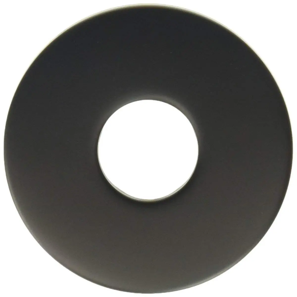 Westbrass Metal Shower Arm Flange - Sure Grip Low Pattern Style, Matte Black, 6.4x1.3x6.4 cm, Electroplated Steel Stamped, Adjustable Tines, Secure Fit Connection