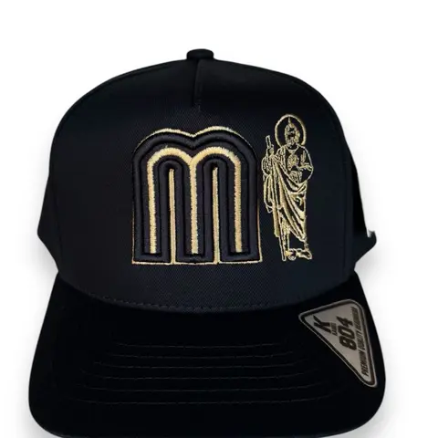 Men's Saint Jude Embroidered Snapback Baseball Cap - Adjustable Customizable Fit Embroidered Headwear, Faith-Inspired Mexican Traditional Hats, Casual Fashion Accessory