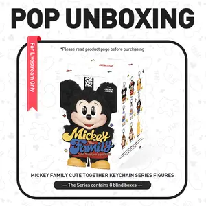 Unboxing-Mickey Family Cute Together Keychain Series Figures-3.0