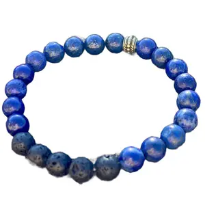 Lapis Lazuli Lava Stone Diffuser Bracelet