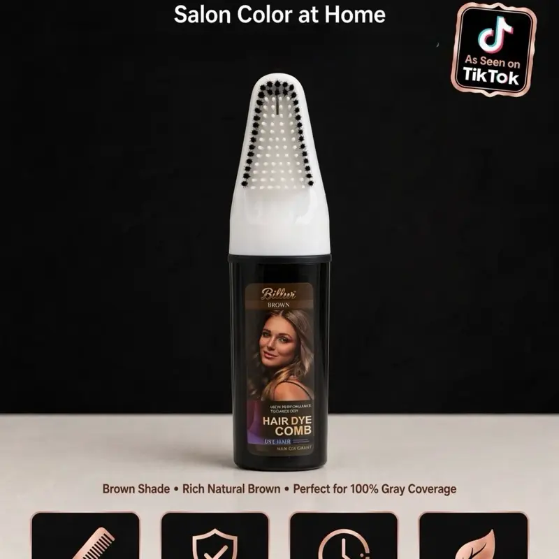 Brown Hair Dye Comb