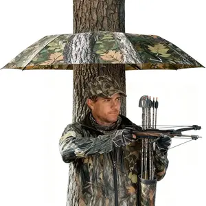 Tree Stand Umbrella, 57" Portable Camo Deer Hunting Accessories for Men, Tree Stand Accessories for Ground Blind Shield