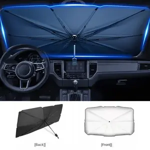 2026 Summer Universal Foldable Car Front Window Sun Shade Umbrella, Anti-UV Heat-Insulating Sun Blocker for Most Vehicles