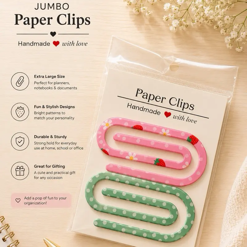 Jumbo paperclip Pack of 2 XL Paperclips