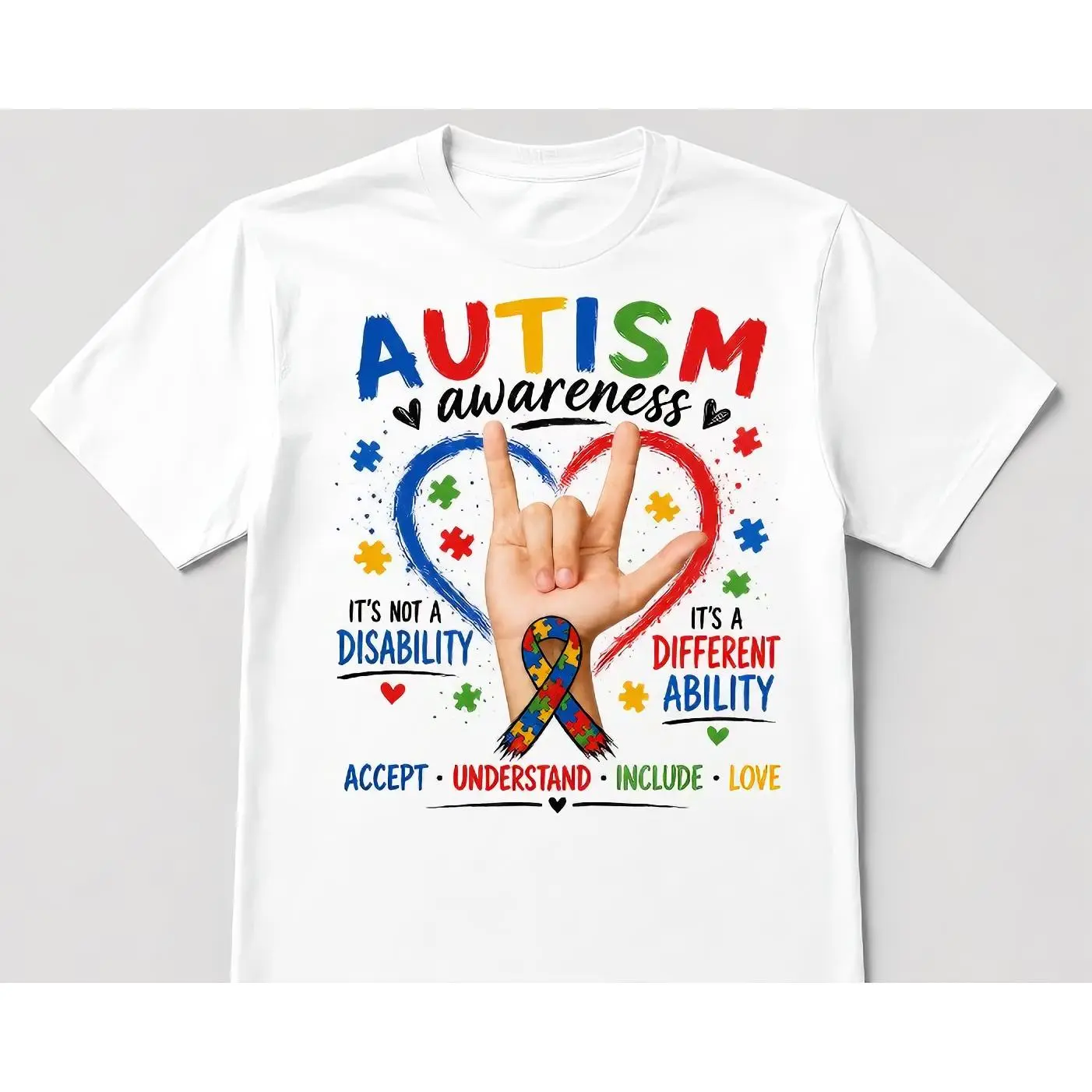 Katera Autism Awareness Tshirt Small-3XL Designed for Autism Awareness Campaigns