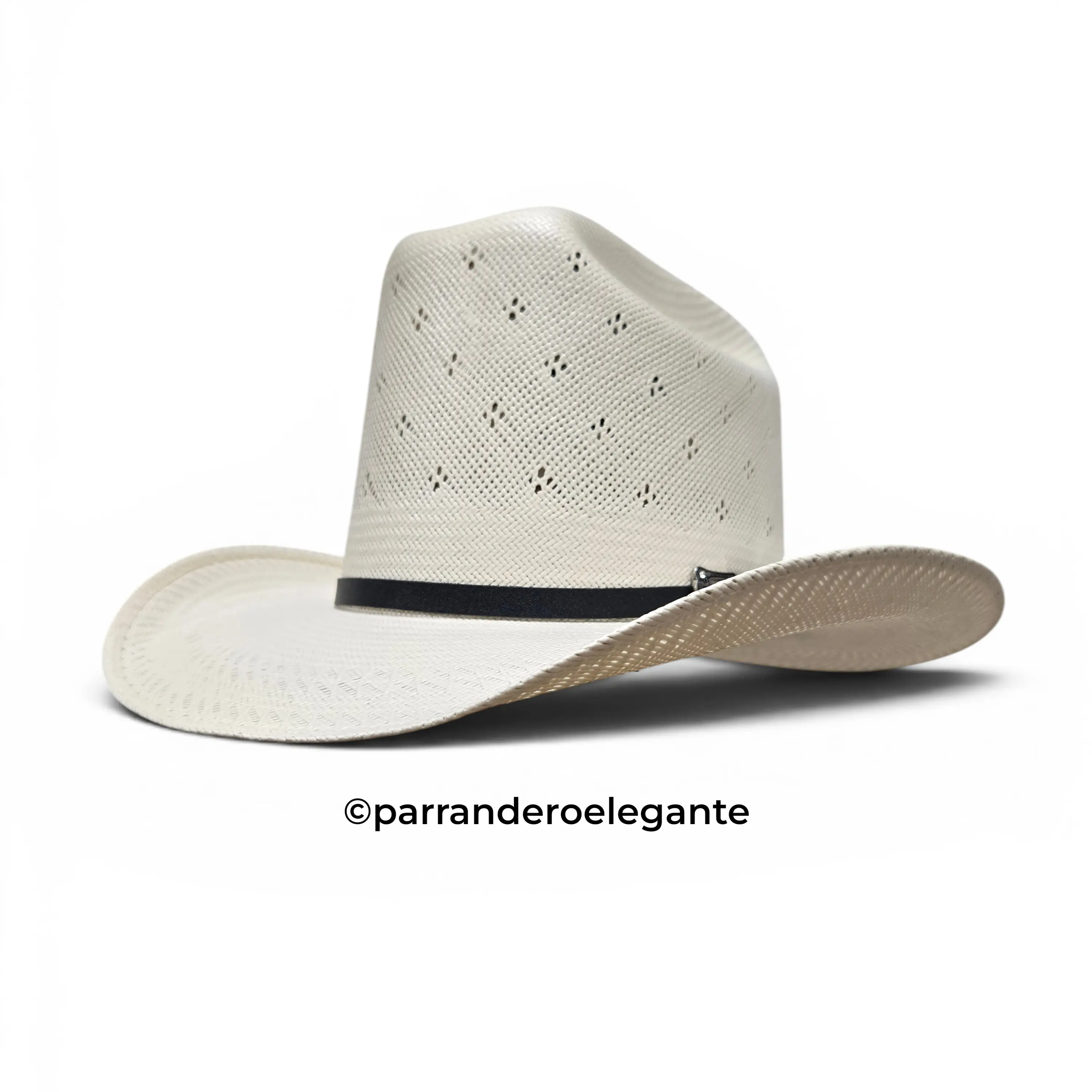 White Diamond 200x Viejon Flower Vent Ala Chica w/ Feather Sombrero