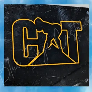 Cat vinyl decal 5"