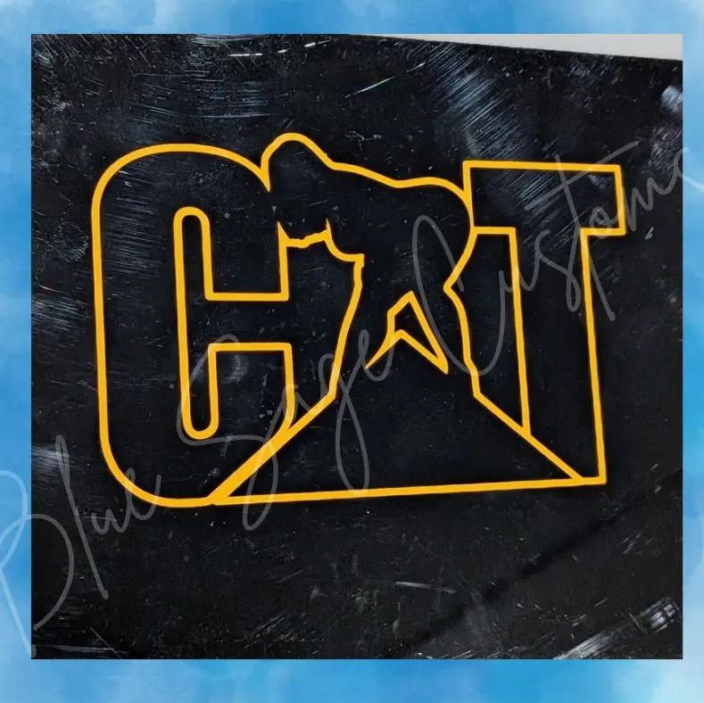 Cat vinyl decal 5"