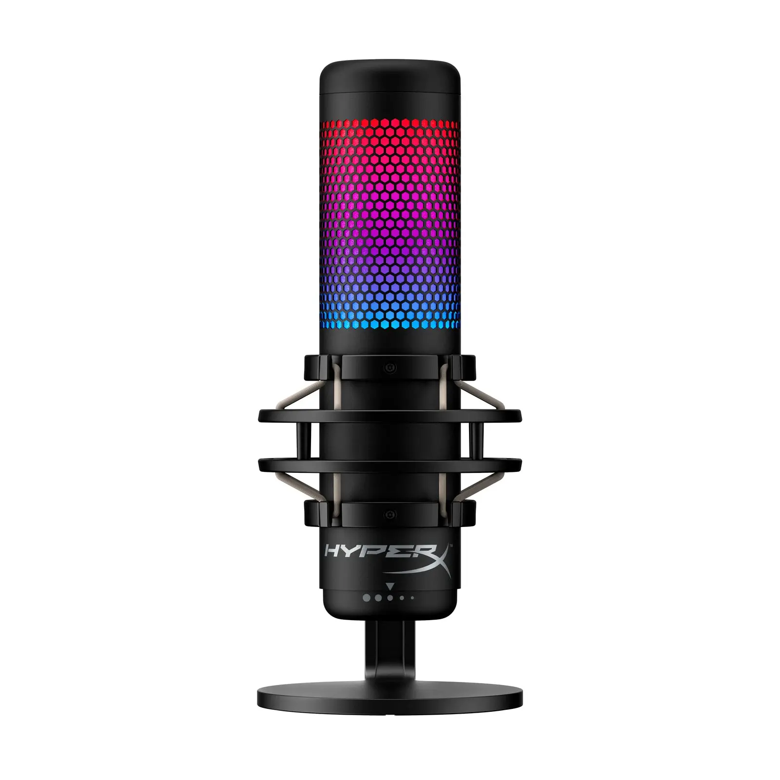 HyperX QuadCast S USB Dynamic RGB Microphone for Stream, Recording, PC Accessories - Anti-Vibration Shock Mount, Tap-to-Mute Sensor, HyperX NGENUITY Software Customization, Adapter Compatibility, Audio Clarity (Windows/Linux/macOS)