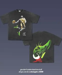 K0BE & GR.NCH 1.0 Graphic Sport T-shirt, Bold Athletic Tee, Fitness Shirt, Vintage Basketball Player Shirt, Game Day Shirt, Sports Fan Tee, Playoffs, Y2K Streetwear, Gift for Him Gift For Her