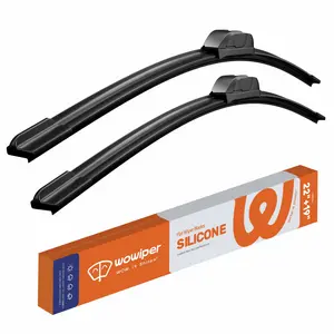 WOWIPER Silicone Isolate Water Repellency Windshield Wipers All-Season Conventional Car Wiper Blades - 22"+19"